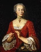 Johann Jakob Ulrich Bildnis einer Dame oil on canvas